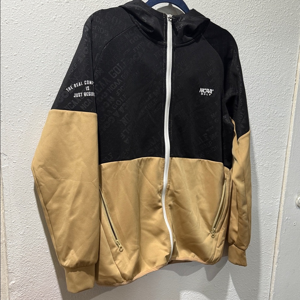 NCAA Black and Tan Windbreaker Jacket